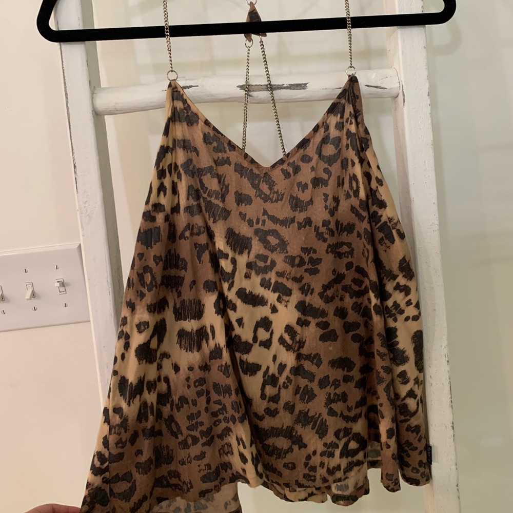 Billabong Leopard Chain Strap Tank